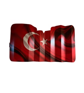 GUNESLIK ON CAM KARTON 40X170CM TURK BAYRAK