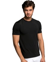 Thermoform Microfiber Kısa Kol Fanila SİYAH