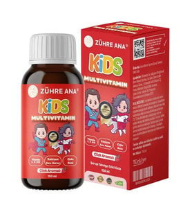 Zühre Ana Kids Multivitamin Çilekli Şurup