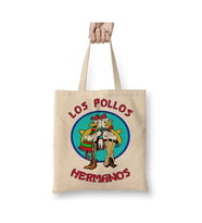 Los Pollos Hermanos Breaking Bad Bez Çanta Uzun Saplı Bez Çanta Uzun Saplı Sevgiliye Arkadaşa Hediye (Beyaz)