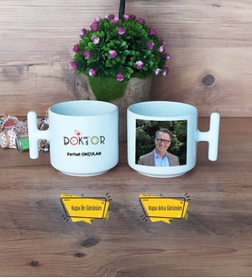 Doktora Hediye Kupa Bardak T Fotoğraflı Tıp Bayramı Hediyesi