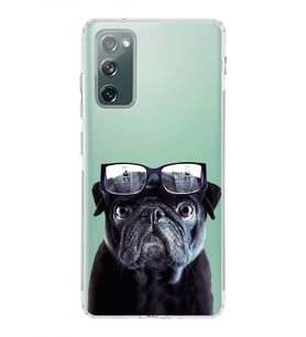 PrintiFy Samsung Galaxy S20 FE ile Uyumlu Köpek 3 Kamera Korumalı Şeffaf Kılıf