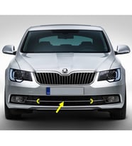 Skoda Superb 2 2014-2015 Ön Tampon Orta Izgara Krom Çıtası 3T0853551A