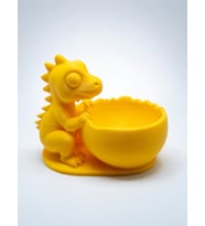 MYCRAFT3D Sevimli Dinozor Figürlü Popcorn Kasesi 3D Baskı - Ejderha Figürlü Mısır Gevreği Atıştırmalık Kabı