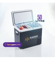 Kaizer Germany 50 Litre Buzdolabı 12 volt - 24 volt taşınabilir, metal gövde kamp buzdolabı