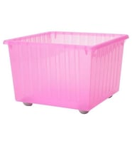 IKEA Vessla Tekerlekli· Kutu - Çok Amaçli Saklama - Oyuncak Vs Kutusu - Pembe