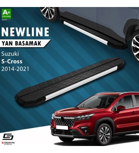 S-Dizayn Suzuki SX4 2 S-Cross NewLine Aluminyum Yan Basamak 173 Cm 2014-2021 A+ Kalite