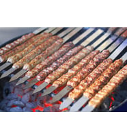 15 Adet 55 Cm Ömürlük Paslanmaz Adana Kebap Şişi Kıyma Adana Kebap Şiş
