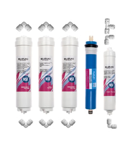 Suzukı Technology 12 Inç Kapalı Kasa Su Arıtma Cihazı Tam Set (5 Filtre)