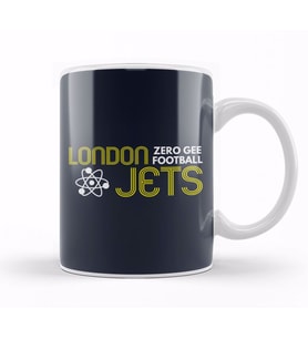 London Jets Zero Gravity Football Red Dwarf Kupa Bardak Porselen
