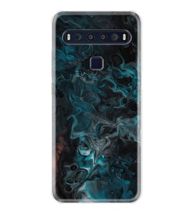 TCL 10L 10 Plus 10SE 20E 20SE 30SE L7 Kılıf Desemli Silikon Colorful Abstract 1384