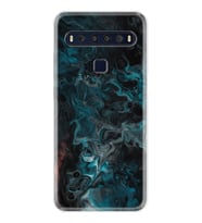TCL 10L 10 Plus 10SE 20E 20SE 30SE L7 Kılıf Desemli Silikon Colorful Abstract 1384
