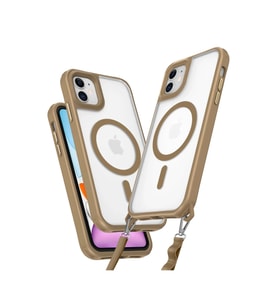 Apple iPhone 11 Kılıf Enka Magsafe Silikon Kılıf - Desert