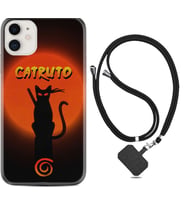 Apple iPhone 11 12 13 Mini Kılıf Boyun Askılı Silikon Catrudo 1679