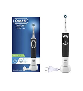 Oral-B D100 Şarj Edilebilir Diş Fırçası Cross Action Siyah Vitality 100 Black