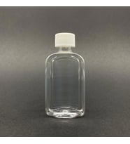 50 cc Yassı Plastik Şişe  - Beyaz Kapaklı- 50ml Kapaklı Pet Şişe- x 10 Adet