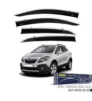 Niken Opel Mokka Cam Rüzgarlığı Krom 4'Lü 2012+ Sonrası (Beyaz)