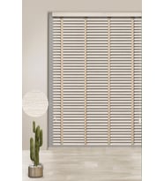 Bayeliss 337 Ahşap Desenli Krem Polywood Jaluzi 