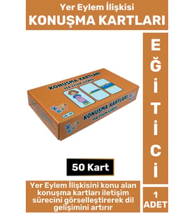 Premium Eğitici Görsel Algı Dikkat Yer İletişim Dil Bilgisi Geliştirici Çocuk Oyun KONUŞMA KARTLARI