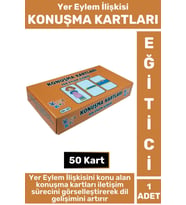 Premium Eğitici Görsel Algı Dikkat Yer İletişim Dil Bilgisi Geliştirici Çocuk Oyun KONUŞMA KARTLARI