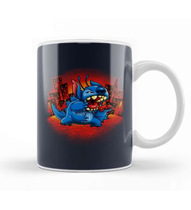 Lilo And Stitch Stitchzilla Kupa Bardak Porselen