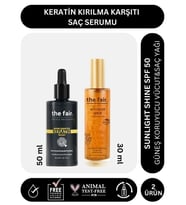 the fair. Keratin Kırılma Karşıtı Saç Serum 50 ml ve Shine SPF 50 Güneş Koruyucu Saç Yağı 30 ml