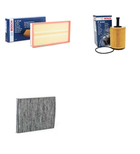 Bosch Filtre Bakım Seti Volkswagen Bora 2.3 Benzinli 150 Beygir 1998-2005 Hava + Yağ F. + Polen Filtre Bosch