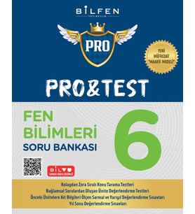 Bilfen Yayıncılık 6.Sınıf Pro&Test Fen Bilimleri Soru Bankası Yeni