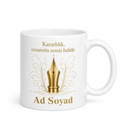 Özel Kalem Ucu Altın Çizimli Prestij Saygınlık Sahibi Lider Kupa Bardak Hediye