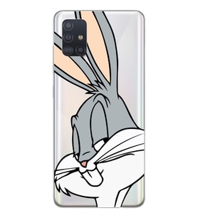 Samsung Galaxy A71 Uyumlu Bugs Bunny Desenli Şeffaf Telefon Kılıfı