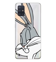 Samsung Galaxy A71 Uyumlu Bugs Bunny Desenli Şeffaf Telefon Kılıfı