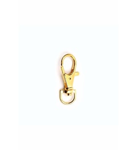 3 cm Lüks Gold Metal Anahtarlık Klipsi - Anahtarlık Aparatı (4 Adet)