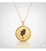 Kişiye Özel Çin Şans Parası Kolye – Feng Shui Bereket Sembolü 925K Gümüş (Gold)