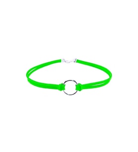 Fıstık Yeşili Kadın Süet Round Choker