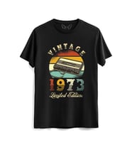 Vintage 1973 Limeted Edition Siyah Tshirt