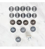 Loren Manyetik Mat Gümüş Metal 5 li Çıt Çıt Set
