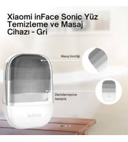 Inface Sonic Yüz Temizleme ve Masaj Cihazı gri (Açık Gri)