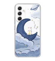 Samsung Galaxy S24 PLUS Uyumlu Sevimli Ayıcık Desenli Şeffaf Telefon Kılıfı