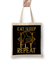 Eat Sleep Fly Repeat Aerial Yoga Silks Bez Çanta Uzun Saplı