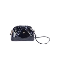 Nas Bag Kadın Çapraz Çanta - Siyah Rugan (19x17x9 cm)
