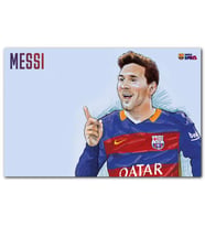 Cakatablo Gülen Messi Görseli MDF Tablo