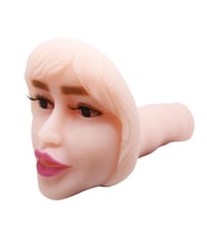 LilituShop 3 Boyutlu Gerçekçi Yüz Şeklinde Titreşimli Oral Mastürbatör