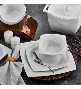 Aryıldız Bone Square 60 Parça Yemek Takımı 45001