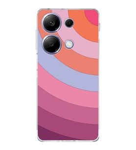 PrintiFy Xiaomi Redmi Note 13 Uyumlu Kamera Korumalı Renk Cümbüşü F Tasarımlı Şeffaf Kılıf