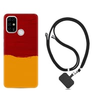 Casper E30 F20 X20 Kılıf Boyun Askılı Silikon Sarı Kırmızı Boya 1708