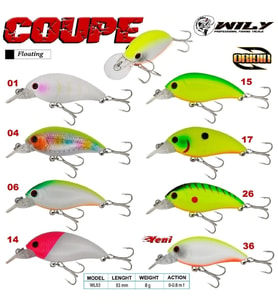 TATLI SU MAKET BALIK WILY COUPE 5,3 CM 8 GR RENK:14