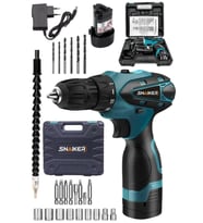 Titan 12 V Çift Metal Şanzuman Çift Akülü Şarjlı Vidalama Matkap 24 Parça S