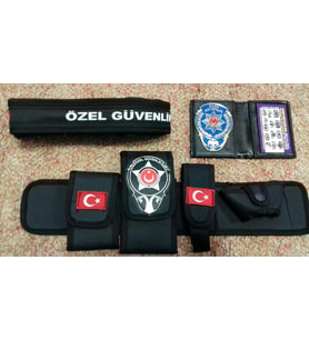 ÖZEL GÜVENLİK TESİSAT BEL KILIFI(+)ÖZEL GÜVENLİK ROZETLİ CÜZDANI(+)ÖZEL GÜVENLİK PALASKASI (3-AD) URUN,SATINAL,SIVILE SATILMAZ.
