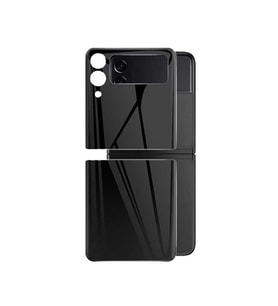 Samsung Galaxy Z Flip 3 3D Standart 2 in 1 Kamera Koruyucu (Siyah)