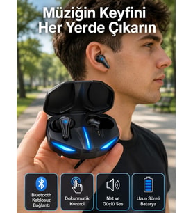 Wireless Gaming Kulaklık Mikrofonlu Bluetooth Oyuncu Kulaklığı